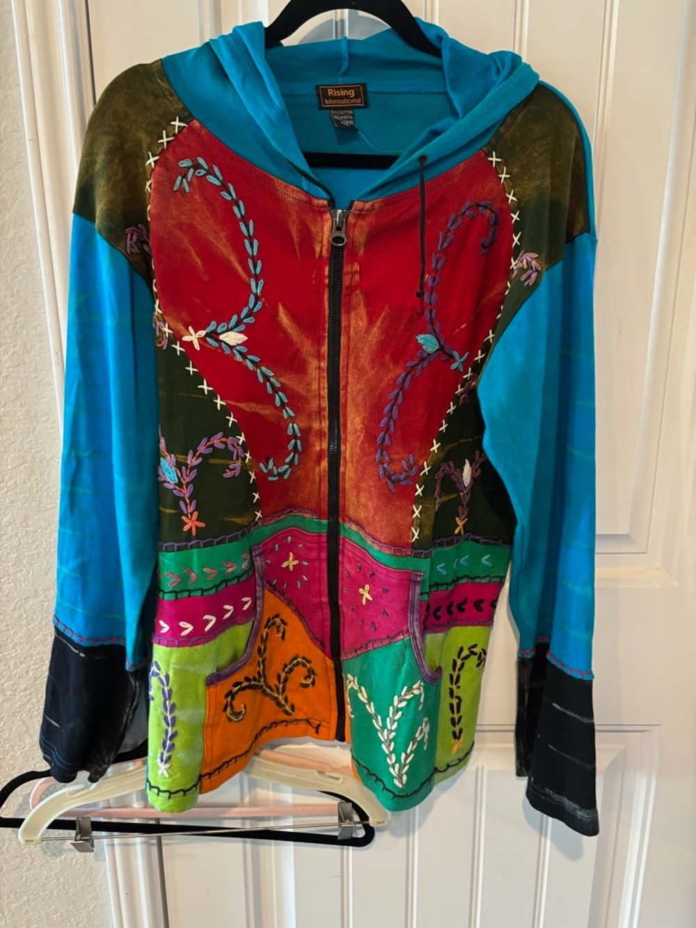 100% cotton , colorful hoodie